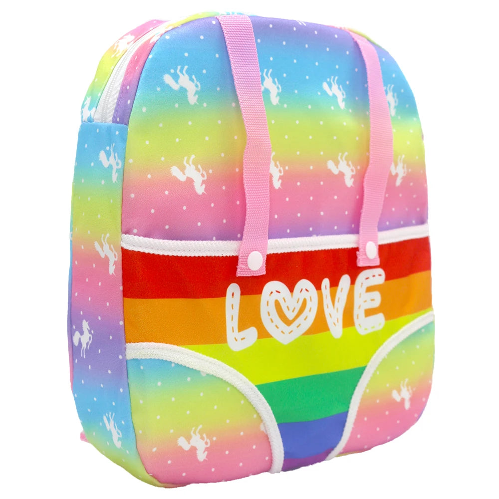 Alpaca Style Dolls Out Going Carry Bag 43-45cm Newborn Doll Clothes Accessories Christmas Birthday Gift18 Inch Doll Backpack Bag