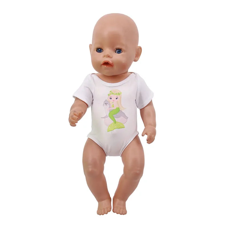 Multi-style Doll Swimsuit Cute Seaside Outfit For 43CM Baby Doll&18Inch American Doll Accessories,Our Generation Girl Gifts Toys