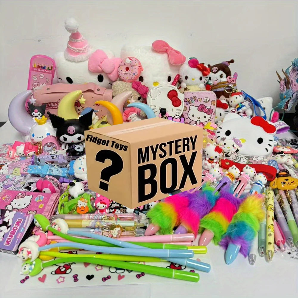 SANRIO Surprise Gift Box Gift Set: Randomly send 10/20/30pcs gifts, fashionable Hello Kitty, perfect for parties and holidays, d