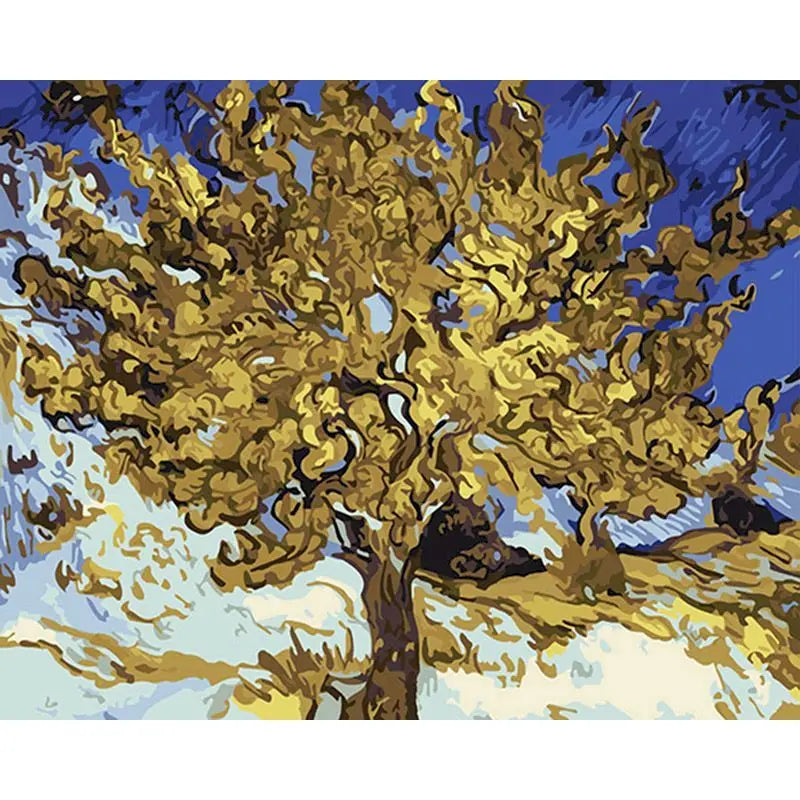GATYZTORY Oil Paint By Numbers Diy Crafts Van Gogh Sky Landscape Pictures On Number Wall Decors Number Painting Art Supplies