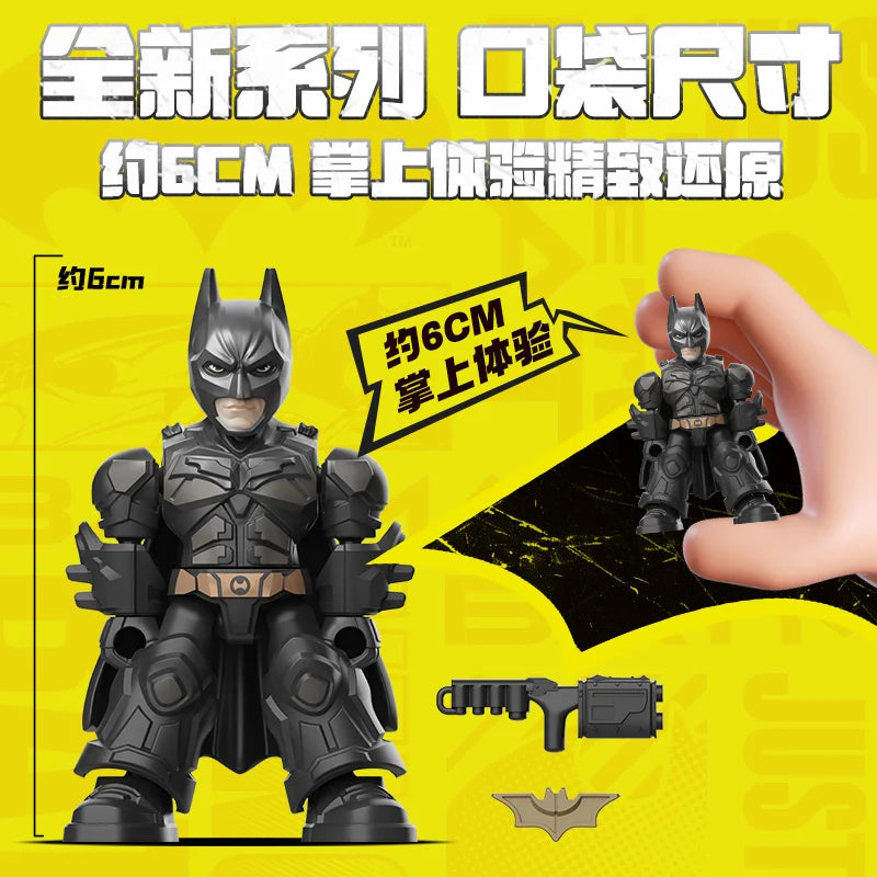 Original Blokees DC Marvel Hero Batman Star Edition Series Blind Box Toy Batman Motorcycle Collectible Perfect Christmas Gift