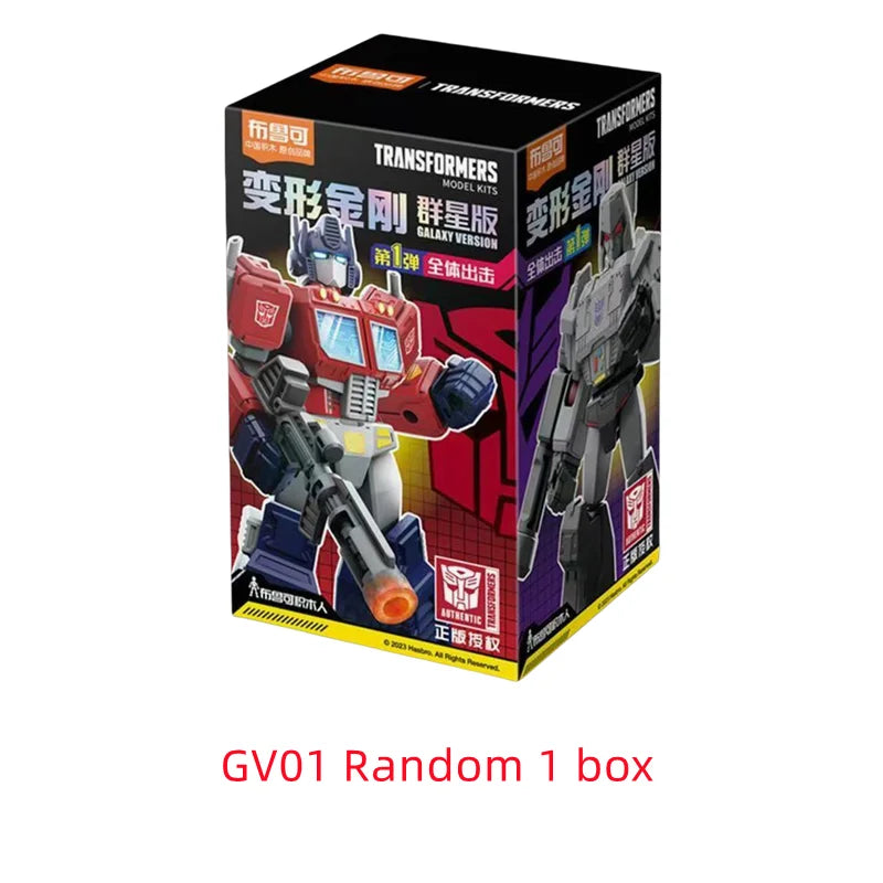 Blokees Transformers One Anime Movies Optimus Prime Bumblebee Starscream Soundwave Shockwave Cartoon Anime Robot Assembled Toy