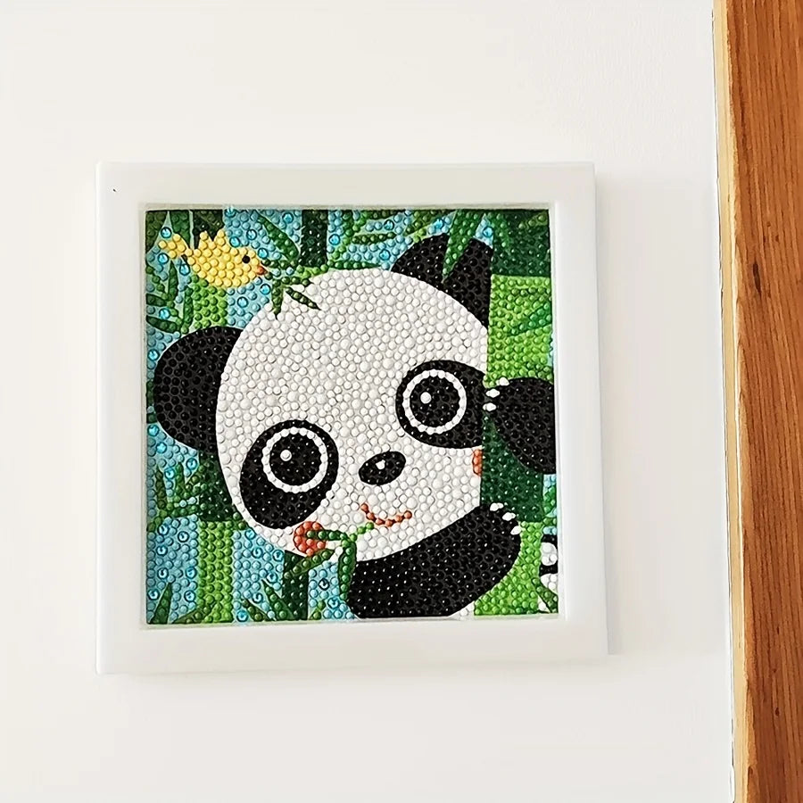 PandaCartoon Full Diamond Mosaic 5D DIY Cross Stitch Kits Diamond Art Home Decor with Frame
