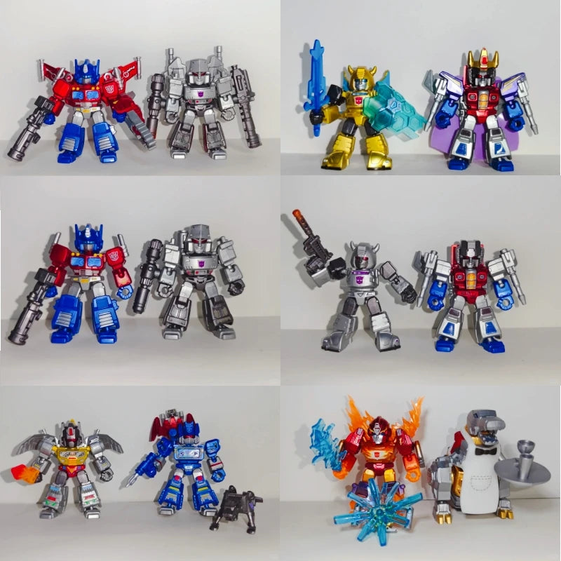 Hot Blokees Transformers Defender Version 1234 Starry Edition Blind Box All Series Hidden Robot Assembly Model For Kids Toy Gift