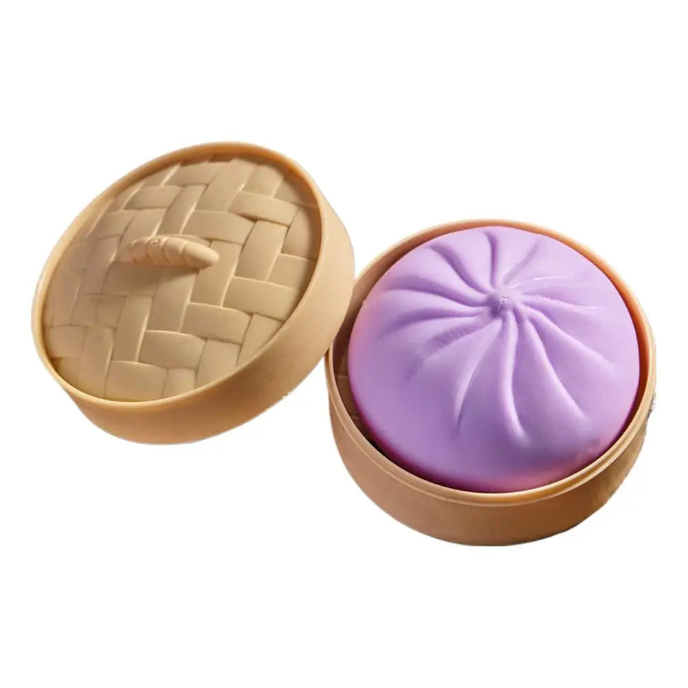 Colorful Dumpling Squishes Stress Balls Reusable Low Rebound Decompression Toys Unique Home Decoration Friend Birthday Gift