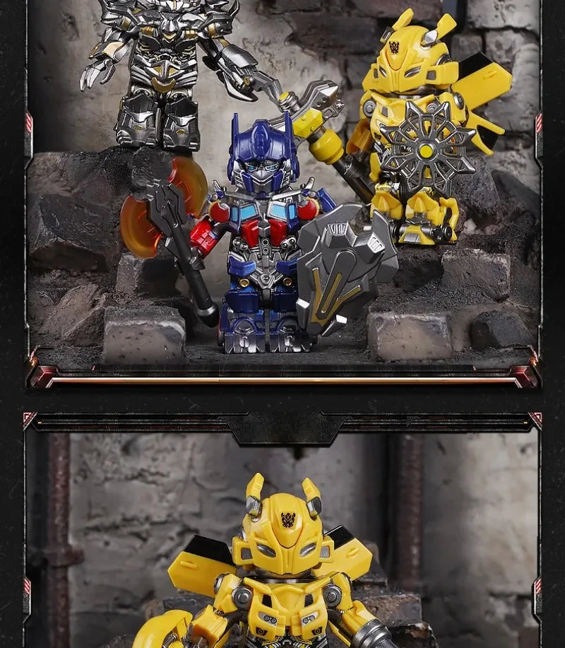 Transformers Optimus Prime Blocks MOC Small Grain Megatron Children's Assembly Toy Bumblebee Model Desktop Ornament Gift