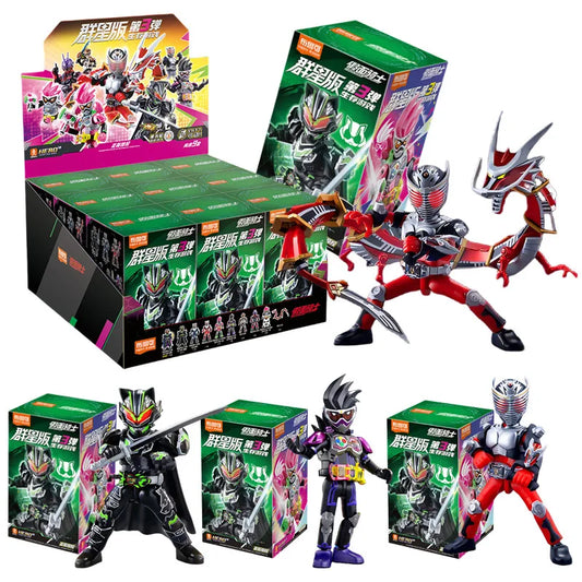 1/9Pcs BLOKEES Blind box Episode 3 survival game Kamen Rider Ex-Aid Tycoon Saber Genm Glare Movable Model Assembled Toys
