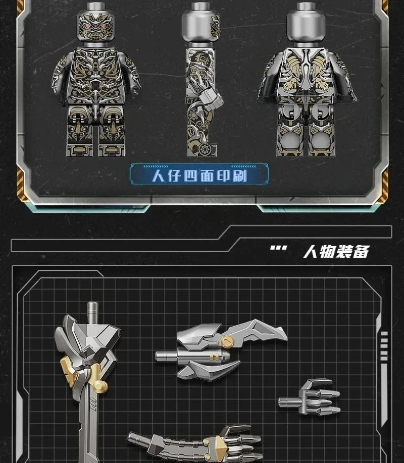 Transformers Optimus Prime Blocks MOC Small Grain Megatron Children's Assembly Toy Bumblebee Model Desktop Ornament Gift
