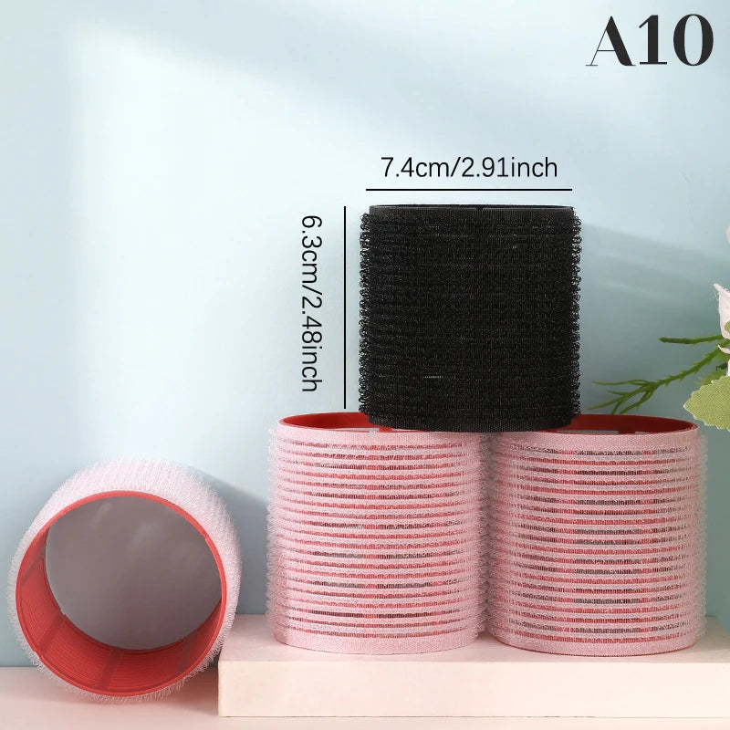 Hair Roller Set 6Pcs Self Grip Heatless Hair Curler Different Size No Heat Self-adhesive Curling Hairdressing Styling Tool