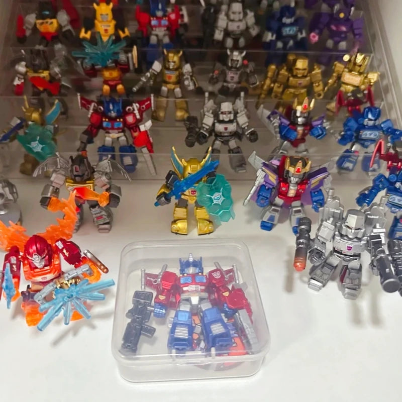 Hot Blokees Transformers Defender Version 1234 Starry Edition Blind Box All Series Hidden Robot Assembly Model For Kids Toy Gift