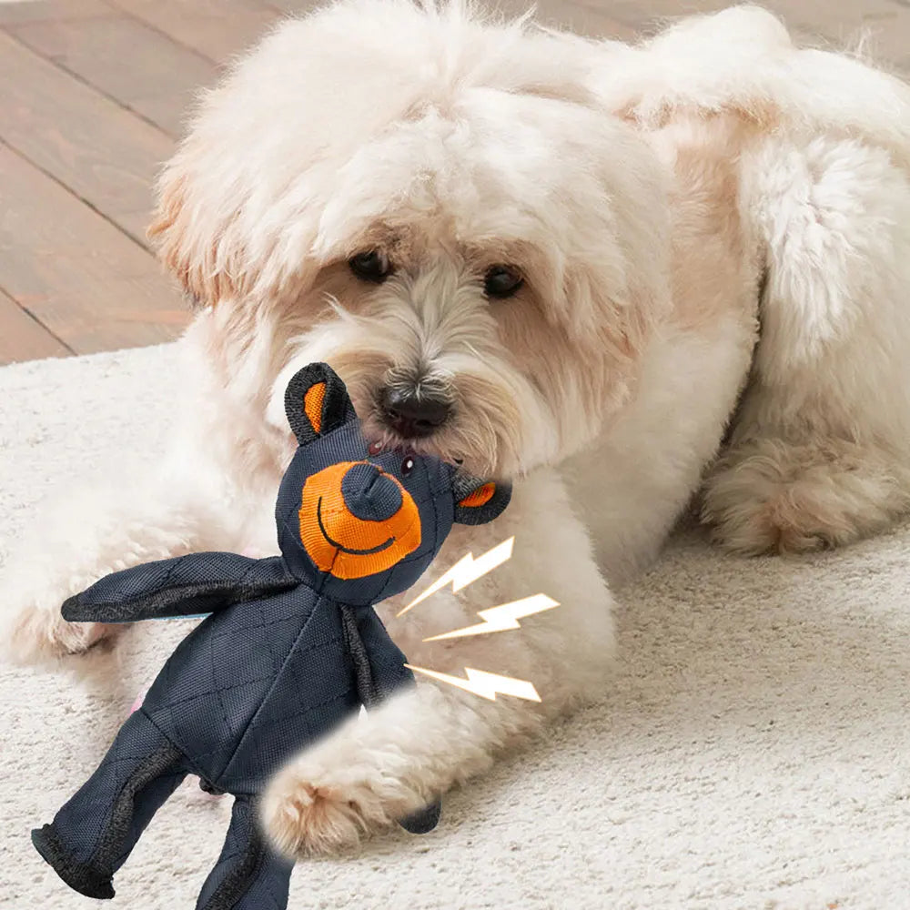 Pet Dog Toys Bear Doll Stress Relief Toys Squeaky Dark-Blue Bear Toy Robust Dog Bear Toy For Small Medium and Large Dog 2025 New