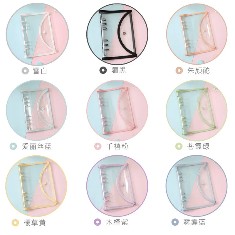Cute Colour Grid A5/A6 Loose Leaf Notebook Refill Spiral Binder