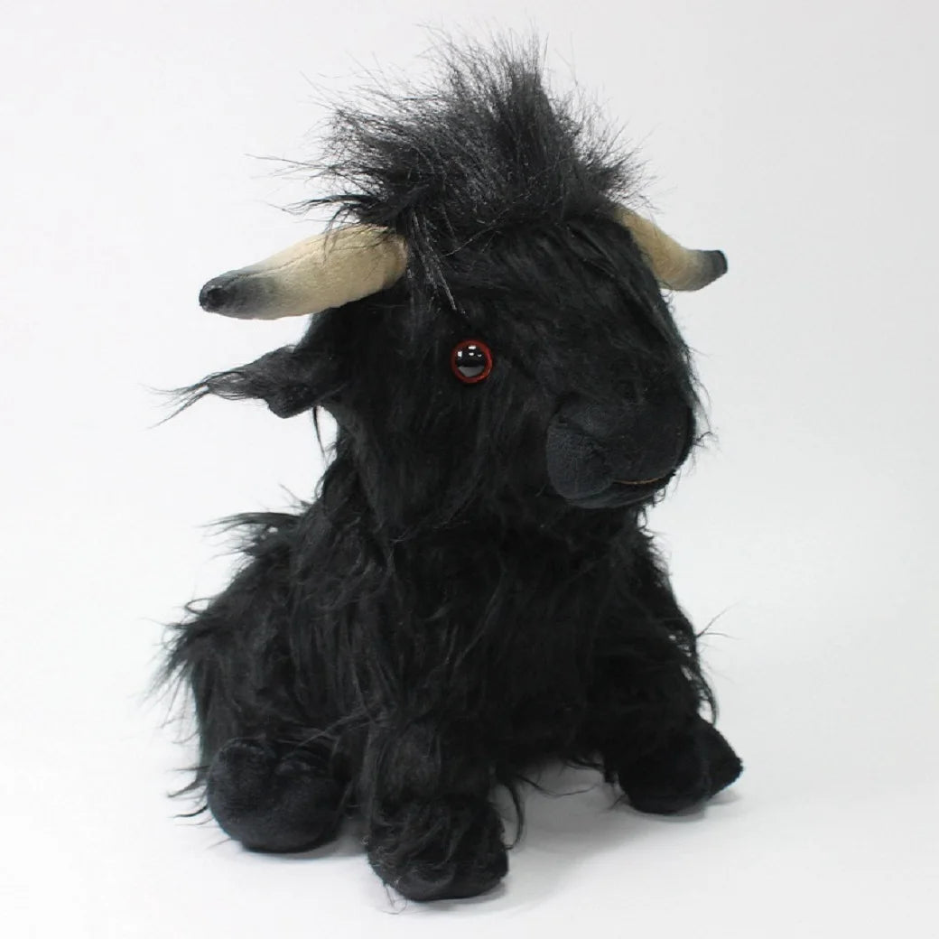 Cute Highland Cow Plush Toys Stuffed Animal Toy Dolls Simulation Long Hair Cow Plush for Kids Birthday Gift Home Decoration