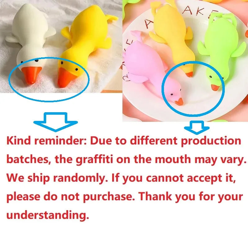 Kids Antistress Duck Squeeze Toys Goose Cute Kawaii Animals Vent Toys for Kids Adults Decompression Stretch Toys for Children