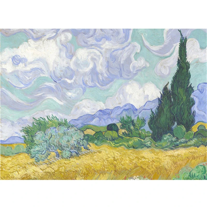 5D Diamond Painting by Number Van Gogh Starry Night Famous Art Picture Set for Embroidery Cross Stitch Home Decorations Gifts