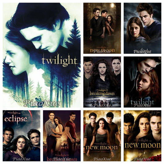 5D DIY  Diamond Painting  Twilight Movie Poster TV  Drama Cross Stitch Kit Embroidery Mosaic Home Decor Art diamond art painting