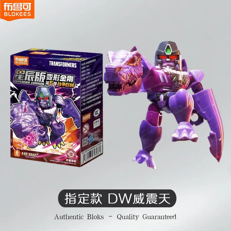 In Stock Blokees Transformers Defender Vol.6 Collectible Model Toys Blind Box Beast War Megatron Optimus Prime Bruticus Toy Gift