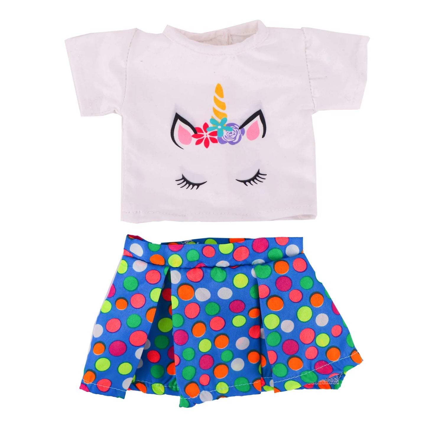 43cm Reborn New Born Baby Doll Clothes Unicorn Flamingo Fanny Cartoon Doll Accessories 18 inch Doll  Clothes American girl`s Toy