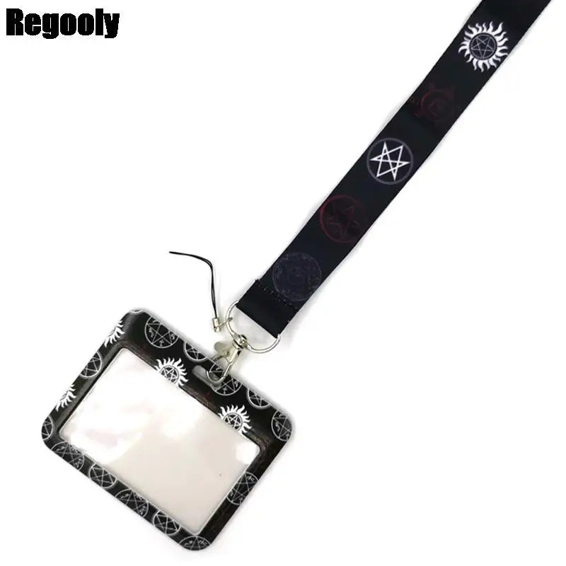 Supernatural SPN Fashion Women Card Holder Lanyard Colorful Badge Reel Nurse Doctor Student Exhibition ID Card Clip Badge Holder