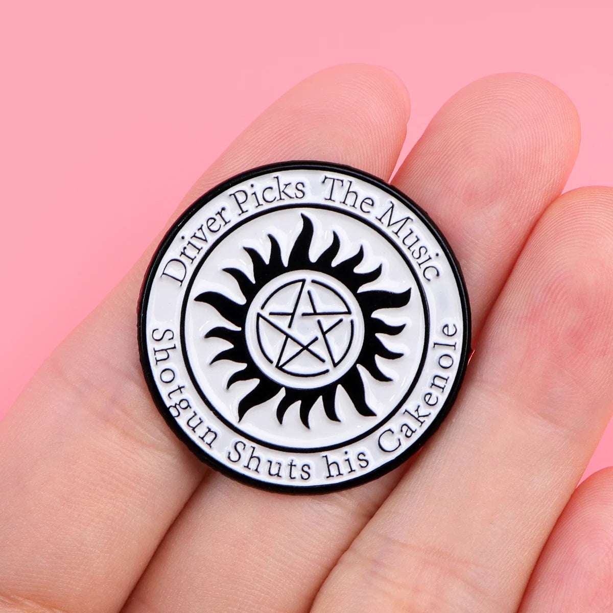 Classic TV Show Supernatural Brooches for Women Lapel Pins Badges on Backpack Clothing Accessories Creative Jewelry Fans Gift