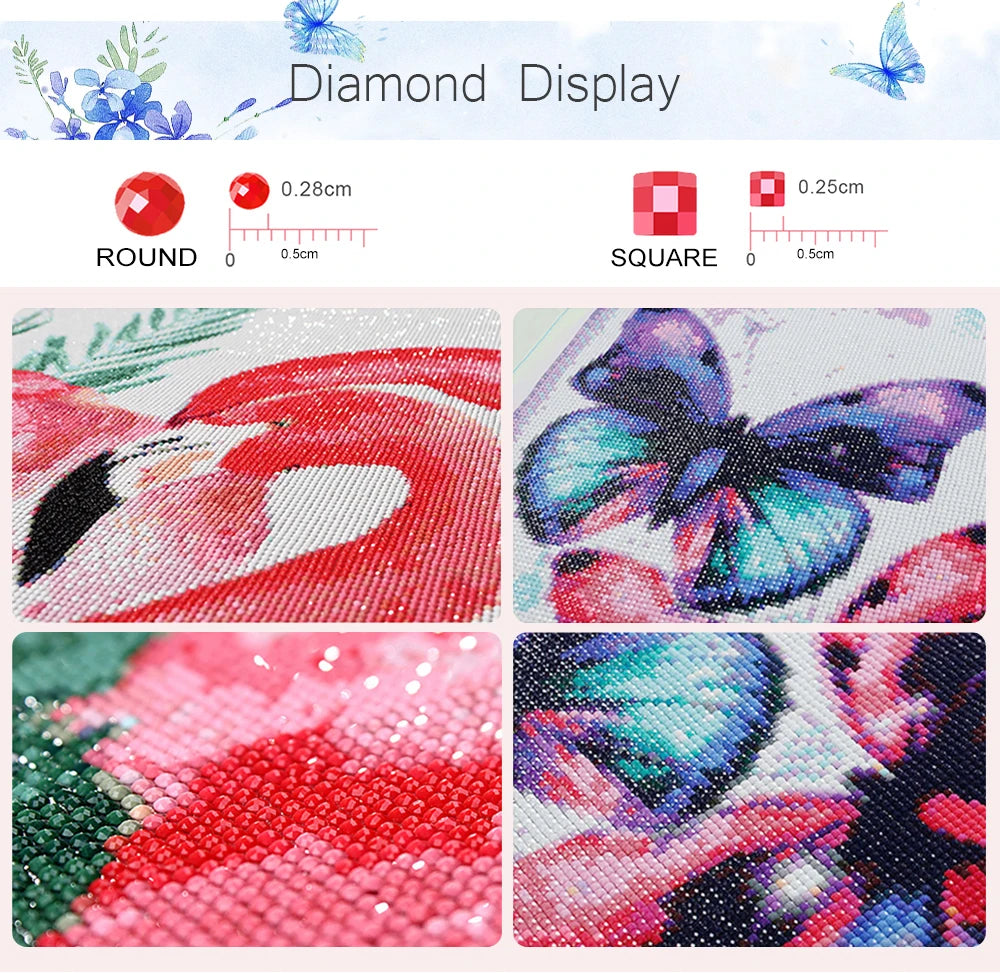 5D Diamond Painting Suitable for Adult Beginners Flowers Women Diamond Art Kit DIY Home Wall Decoration Crafts