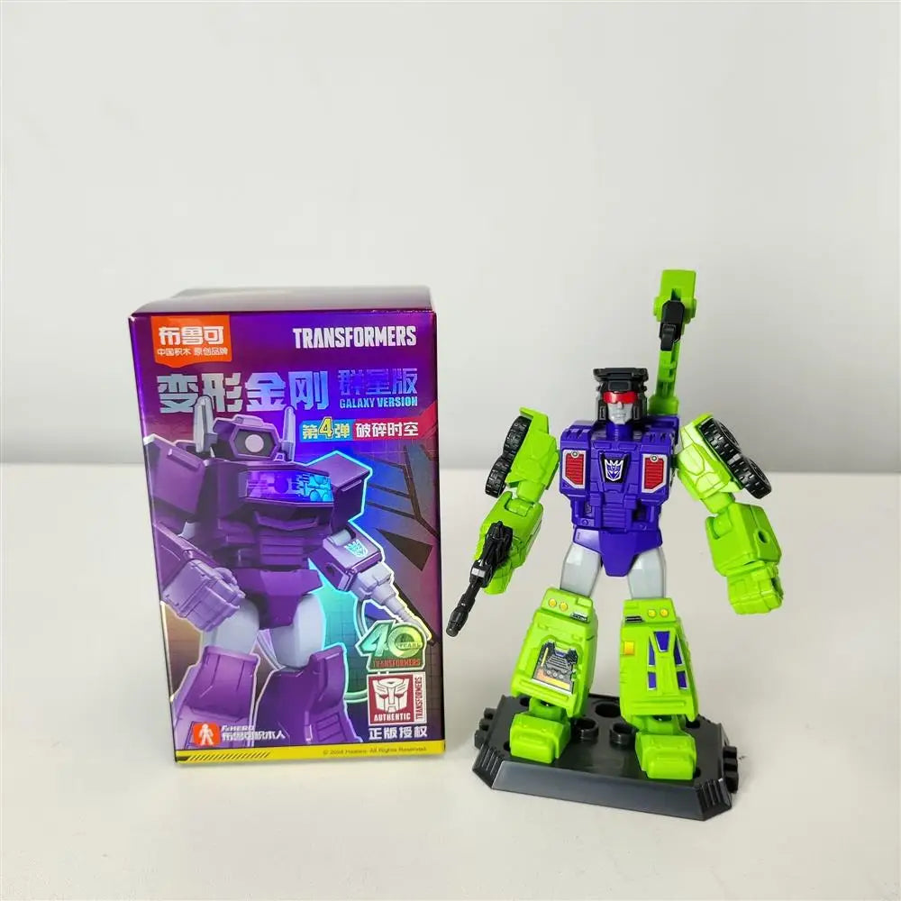 Blokees Transformers One Anime Movies Optimus Prime Bumblebee Starscream Soundwave Shockwave Cartoon Anime Robot Assembled Toy