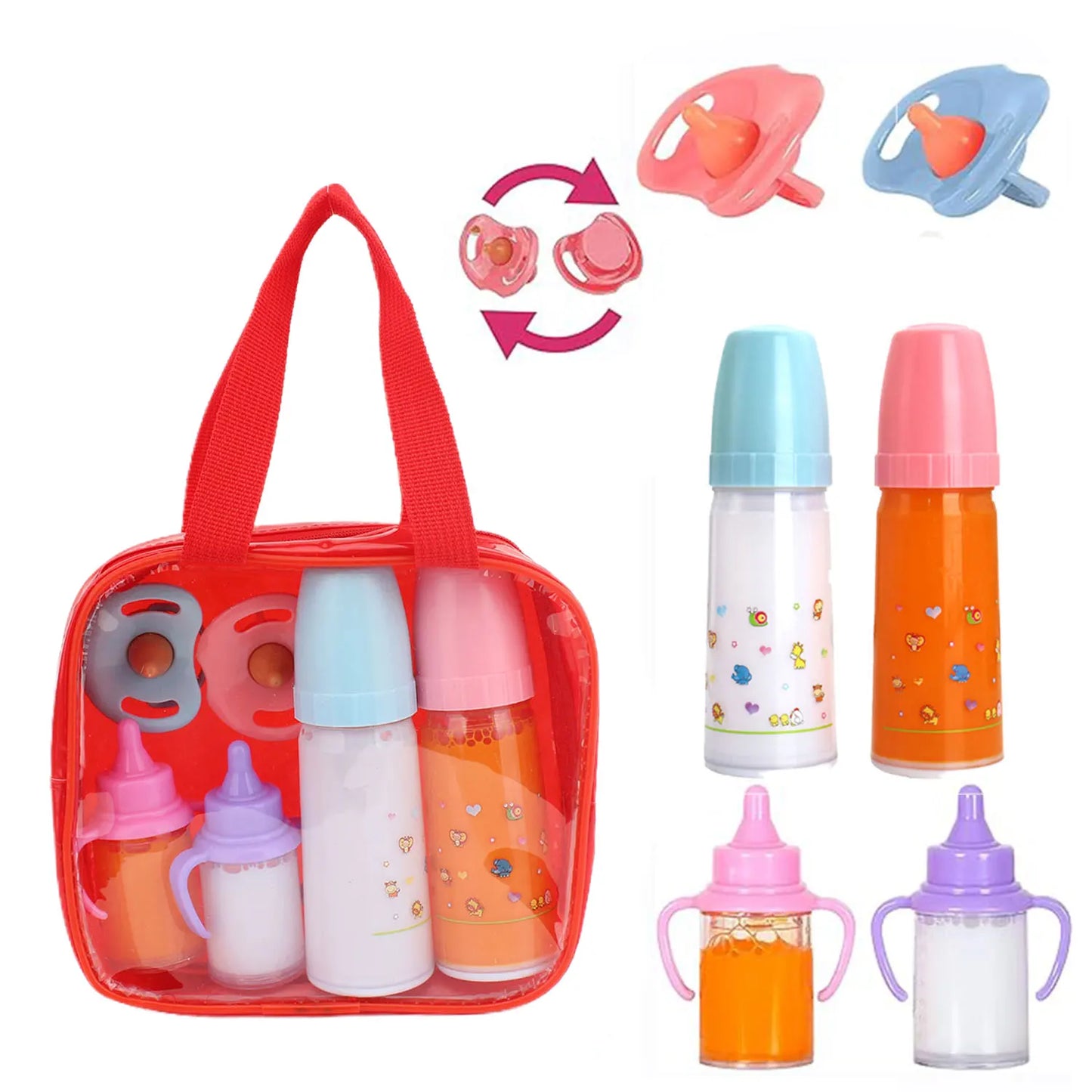 Baby Disappearing Doll Feeding Set Wear For Reborn Baby Doll, Multiple Baby Doll Accessories, Children Best Birthday Gift.