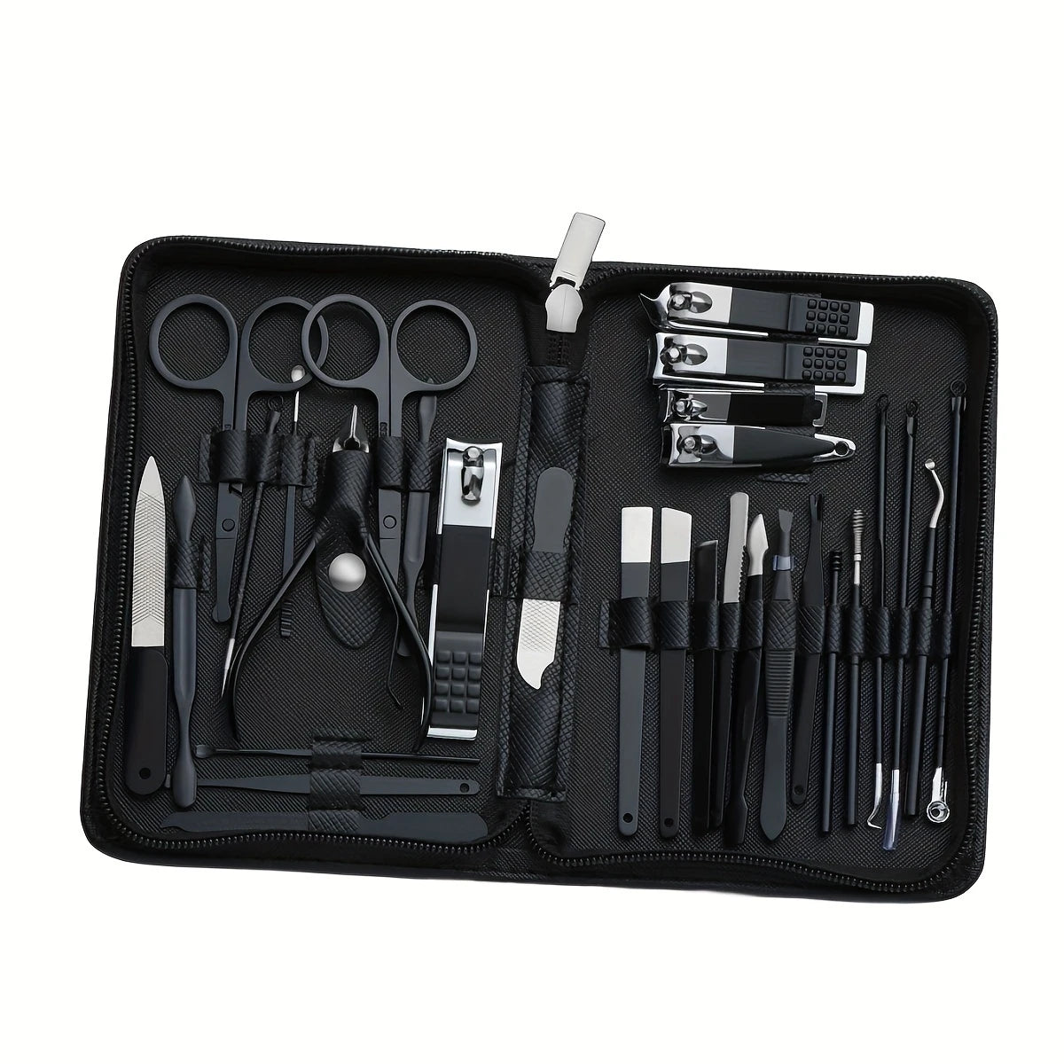 30pcs Manicure Set Portable Stainless Steel Nail Cutter Trimming Tool Beauty Pedicure Kit Finger Care Nail Clipper Scissors Set