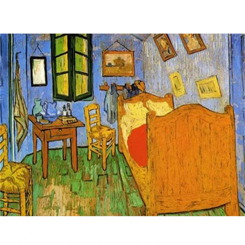 5D Diamond Painting by Number Van Gogh Starry Night Famous Art Picture Set for Embroidery Cross Stitch Home Decorations Gifts