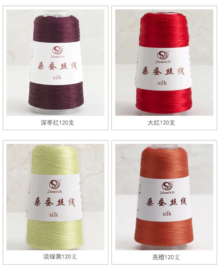 Real Silk Yarns for Knitting and Crochet