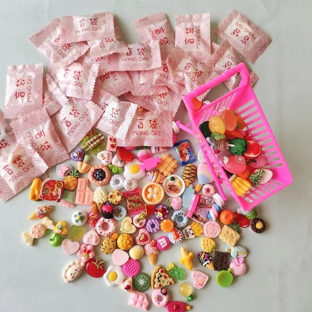 5/20/40pcs Mini Food Beverage Accessories Mini Blind Box House Kitchen Decoration Creative Party Blind Bag Children's Toy Gifts