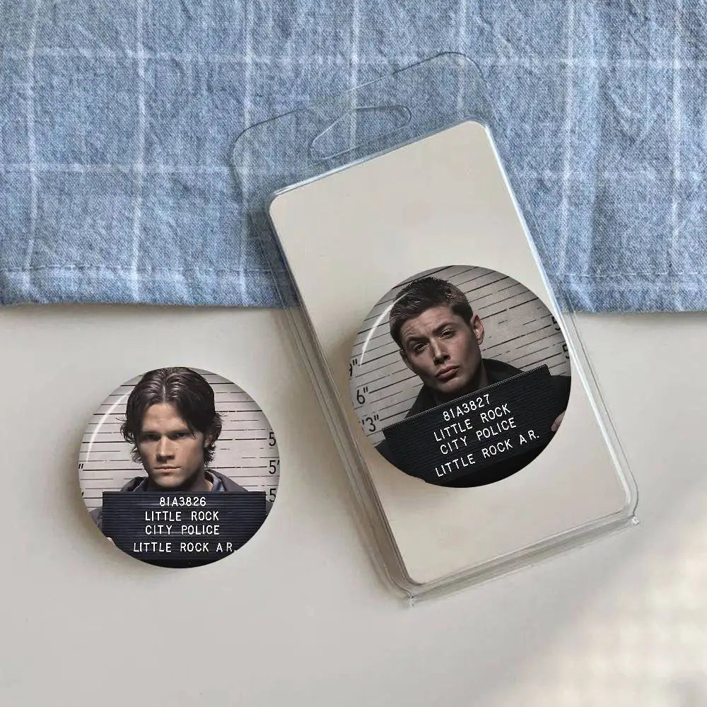 TV Series Supernatural   Animals Funny Brooches Badge Backpack Clothes Gift Accessory