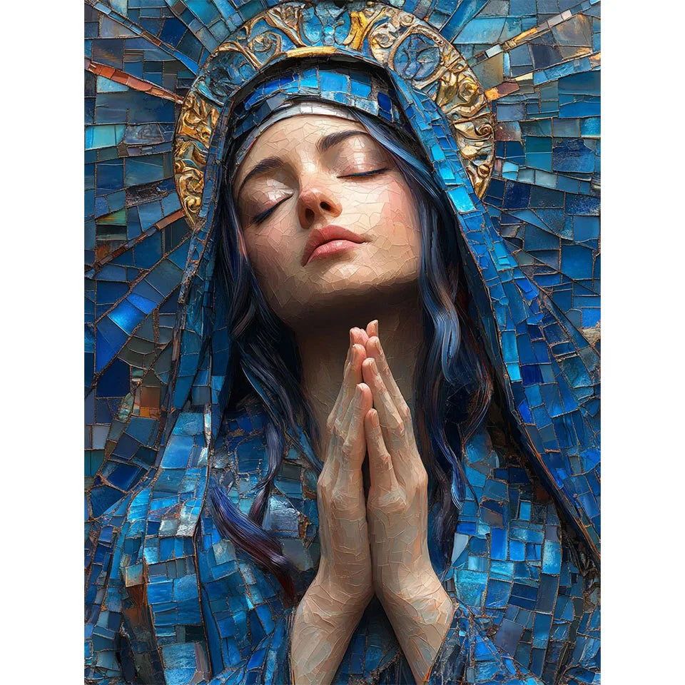 5D Diamond Painting art kit Religious Embroidery Mosaic Madonna DIY Full square Cross Stitch Handmade gift for Home wall Decor