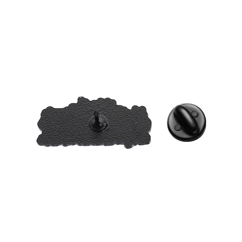 Supernatural TV Show Enamel Pin Driver Picks the Music Gun Shuts His Cakehole Metal Brooch Lapel Badge Jewelry Gift For Friends