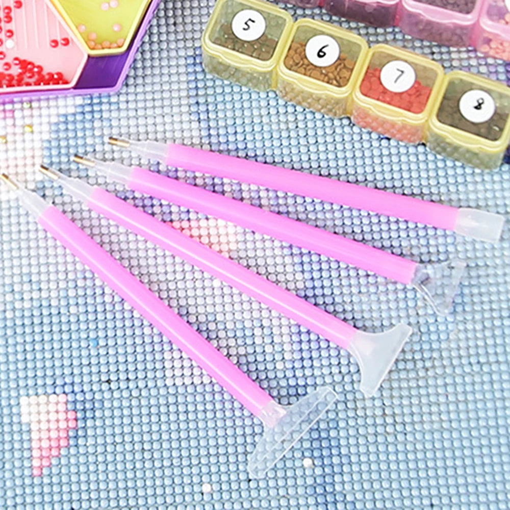 Complete 5D Diamond Painting Set Including Tools and Dot Drill Pen - DIY Craft Kit for Diamond Painting Creations