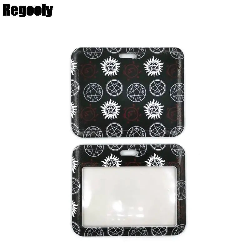 Supernatural SPN Fashion Women Card Holder Lanyard Colorful Badge Reel Nurse Doctor Student Exhibition ID Card Clip Badge Holder
