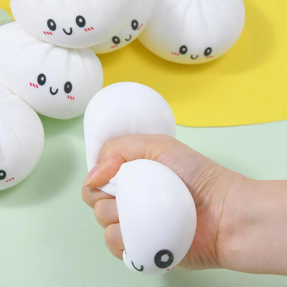 Colorful Dumpling Squishes Stress Balls Reusable Low Rebound Decompression Toys Unique Home Decoration Friend Birthday Gift