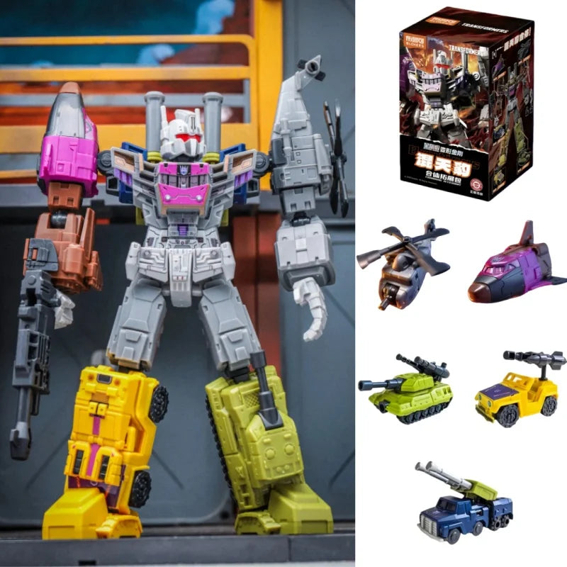 In Stock Blokees Transformers Defender Vol.6 Collectible Model Toys Beast War Combination Sets Armored Devastator Toys Gifts