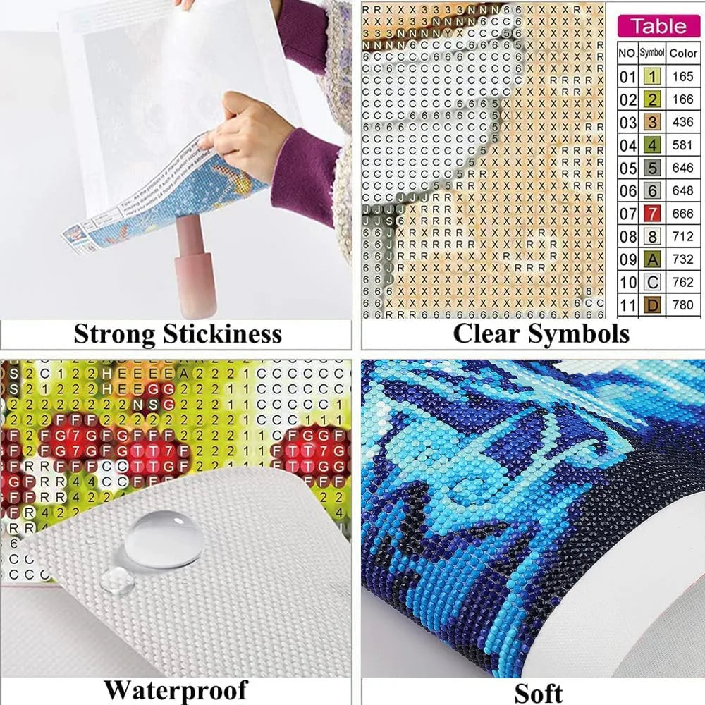 5D Diamond Painting Goth Girls Wonderland Collection Bizarre Art Full Square Diamond Embroidery Cross Stitch Diamond Mosaic Kit