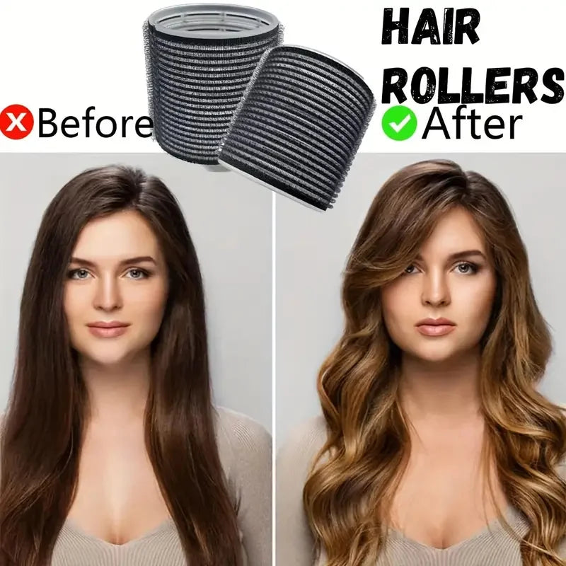 18pcs Hair Roller Set with Clips Self-Gripping Curlers for Long/Medium/Short Hair And Bangs Curling Iron Roller Hairstyling Tool