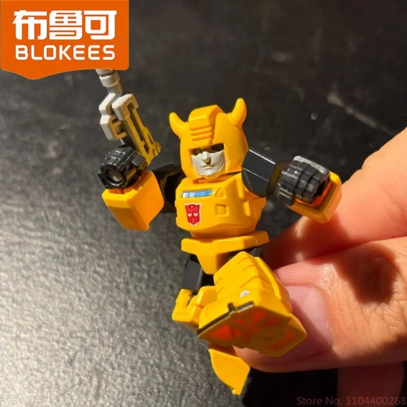 Blokees Transformers Defender Series Starry Edition V2 Optimus Prime Megatron Starscream Bumblebee Assembly Blocks Toy Kid Gifts
