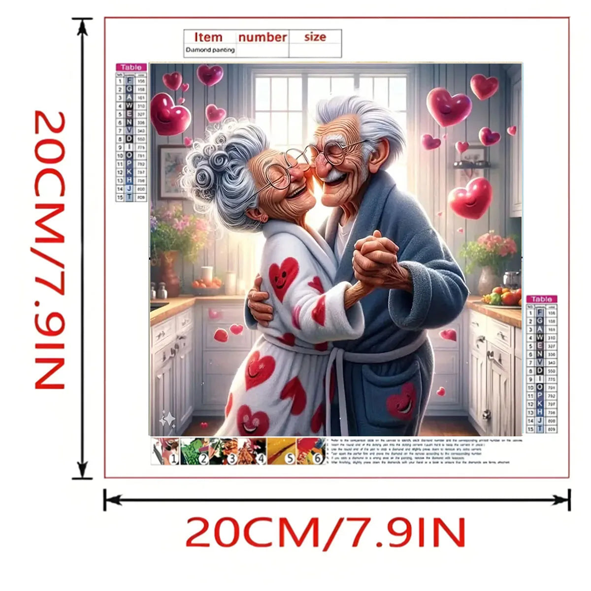 A romantic dance diamond painting set, DIY adult full diamond home decoration painting set, adult, frameless art crafts