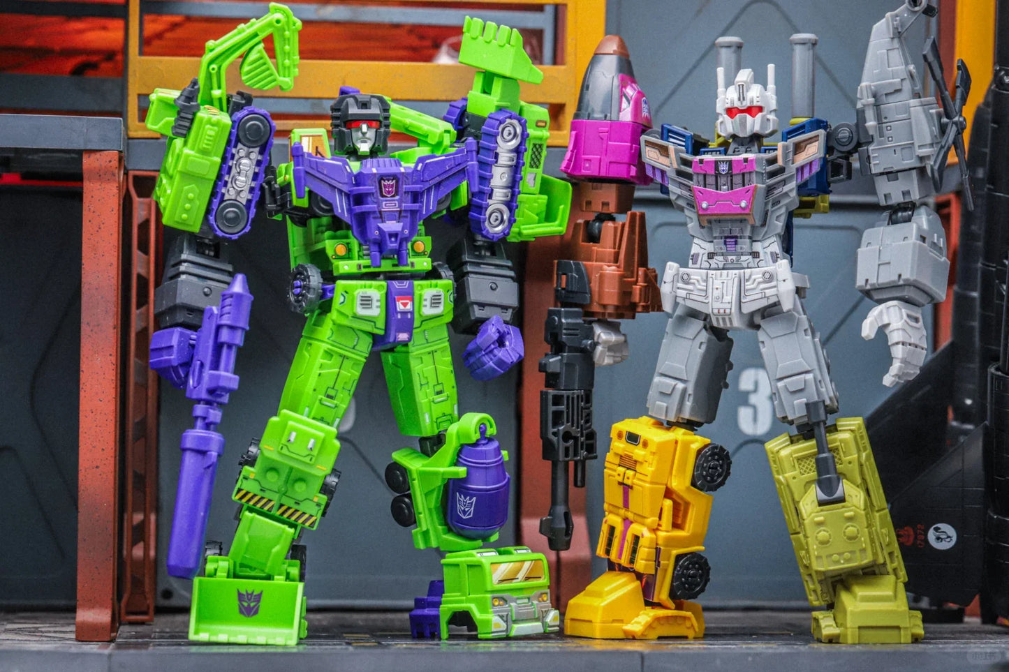 In Stock Blokees Transformers Defender Vol.6 Collectible Model Toys Beast War Combination Sets Armored Devastator Toys Gifts
