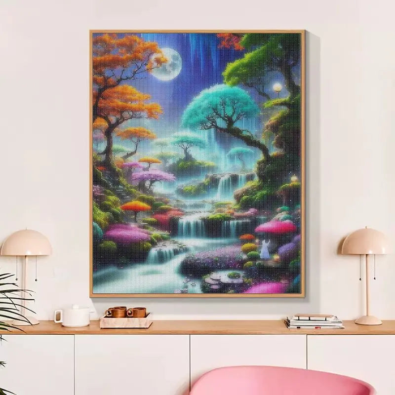 5d Diamond Art Painting Aurora Landscape Mosaic Embroidery Cross Stitch Set Full Round Rhinestone Diy Home Decoration Gift