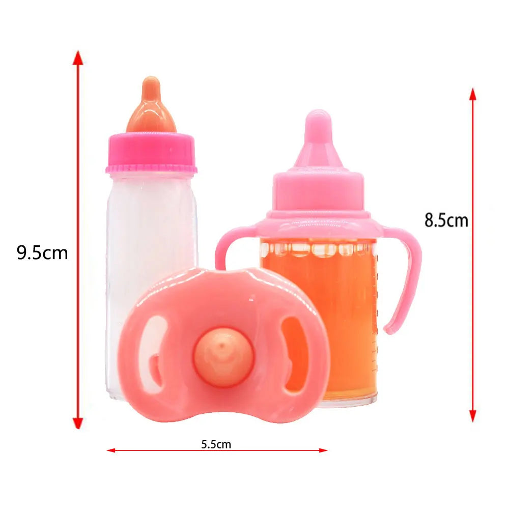 Baby Disappearing Doll Feeding Set Wear For Reborn Baby Doll, Multiple Baby Doll Accessories, Children Best Birthday Gift.