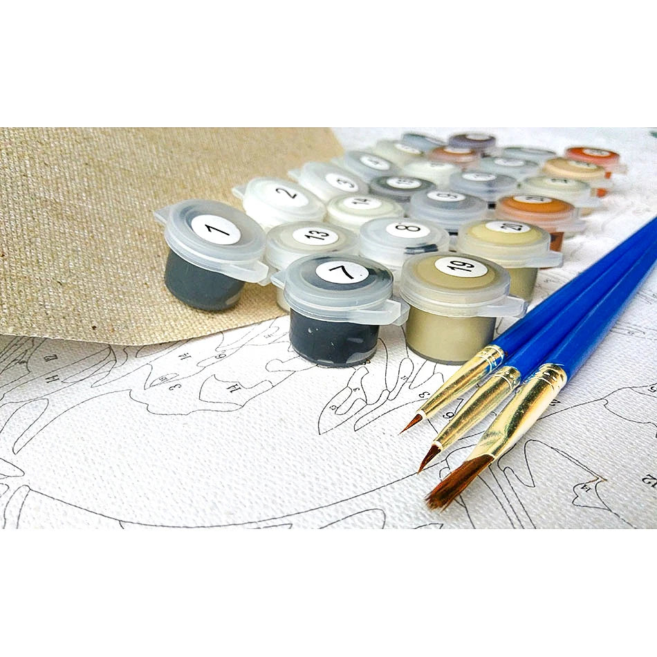 GATYZTORY Oil Paint By Numbers Diy Crafts Van Gogh Sky Landscape Pictures On Number Wall Decors Number Painting Art Supplies
