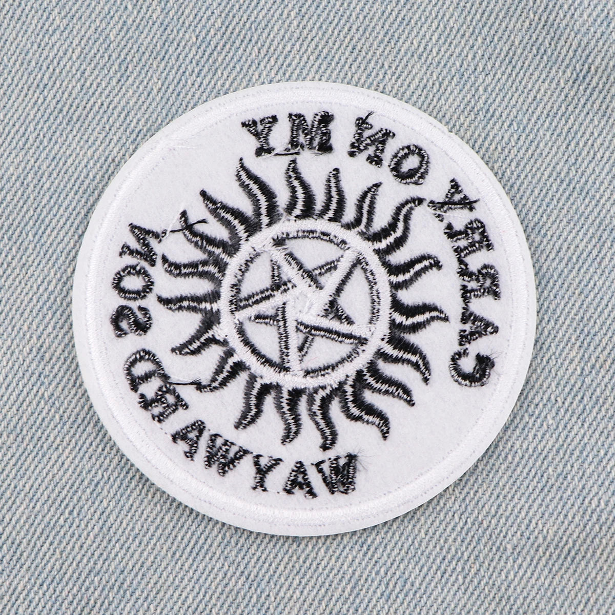 Supernatural TV Series Patch Iron On Patches For Clothing Stickers Embroidered Patches On DIY Clothes Stripes For Students