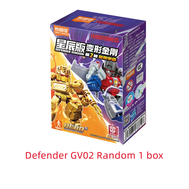 Blokees Transformers One Anime Movies Optimus Prime Bumblebee Starscream Soundwave Shockwave Cartoon Anime Robot Assembled Toy