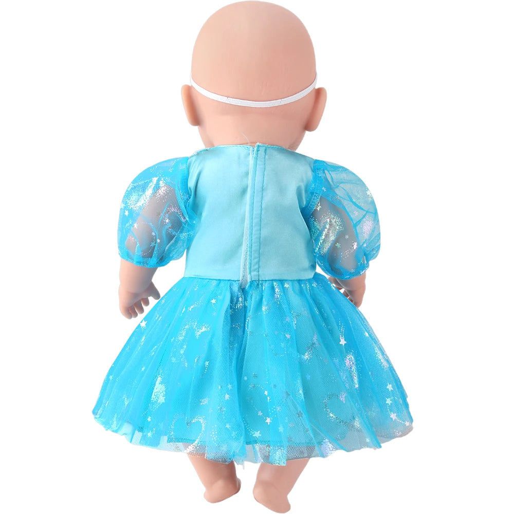 Cute Princess Tutu Skirt American 18 Inch Girl Doll Tulle Dress Children Toys Ours & Generation Dolls Cute Skirt Accessories