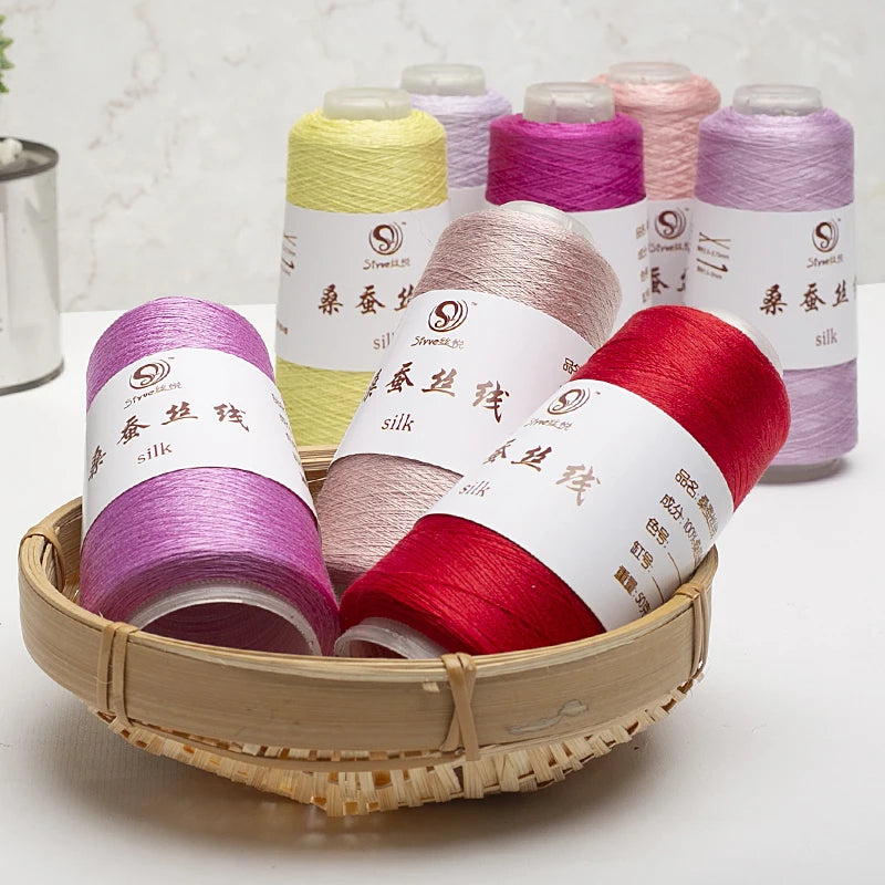 Real Silk Yarns for Knitting and Crochet